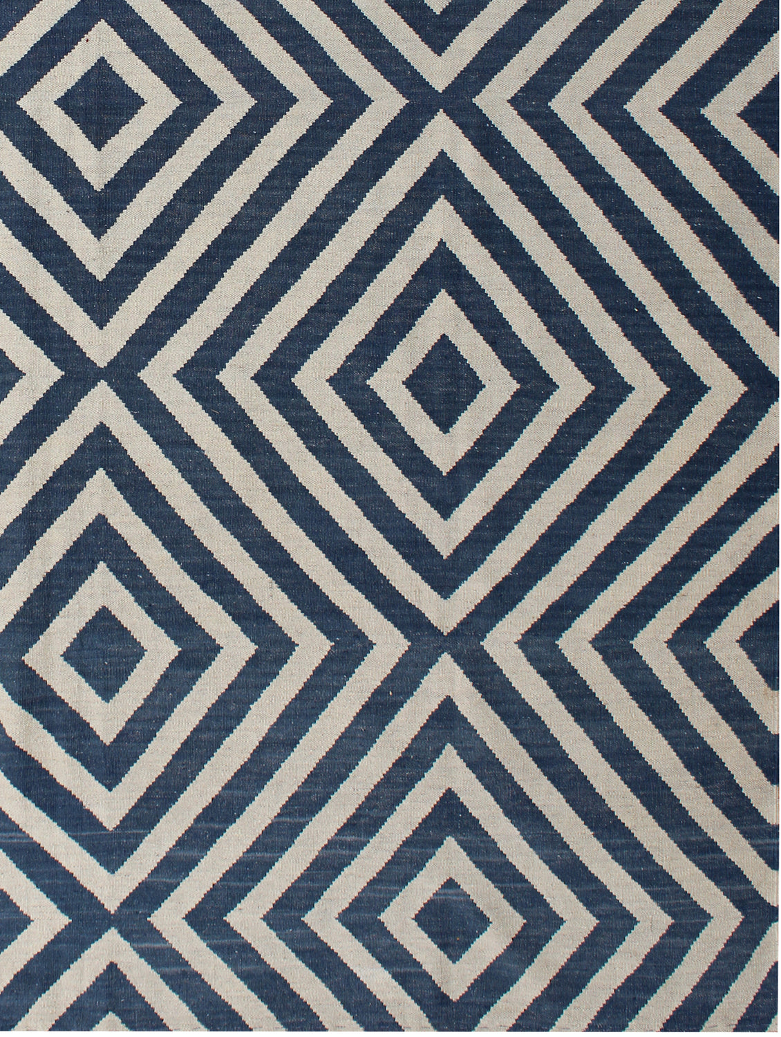 Rasha Contemporary Beige/Black Kilim