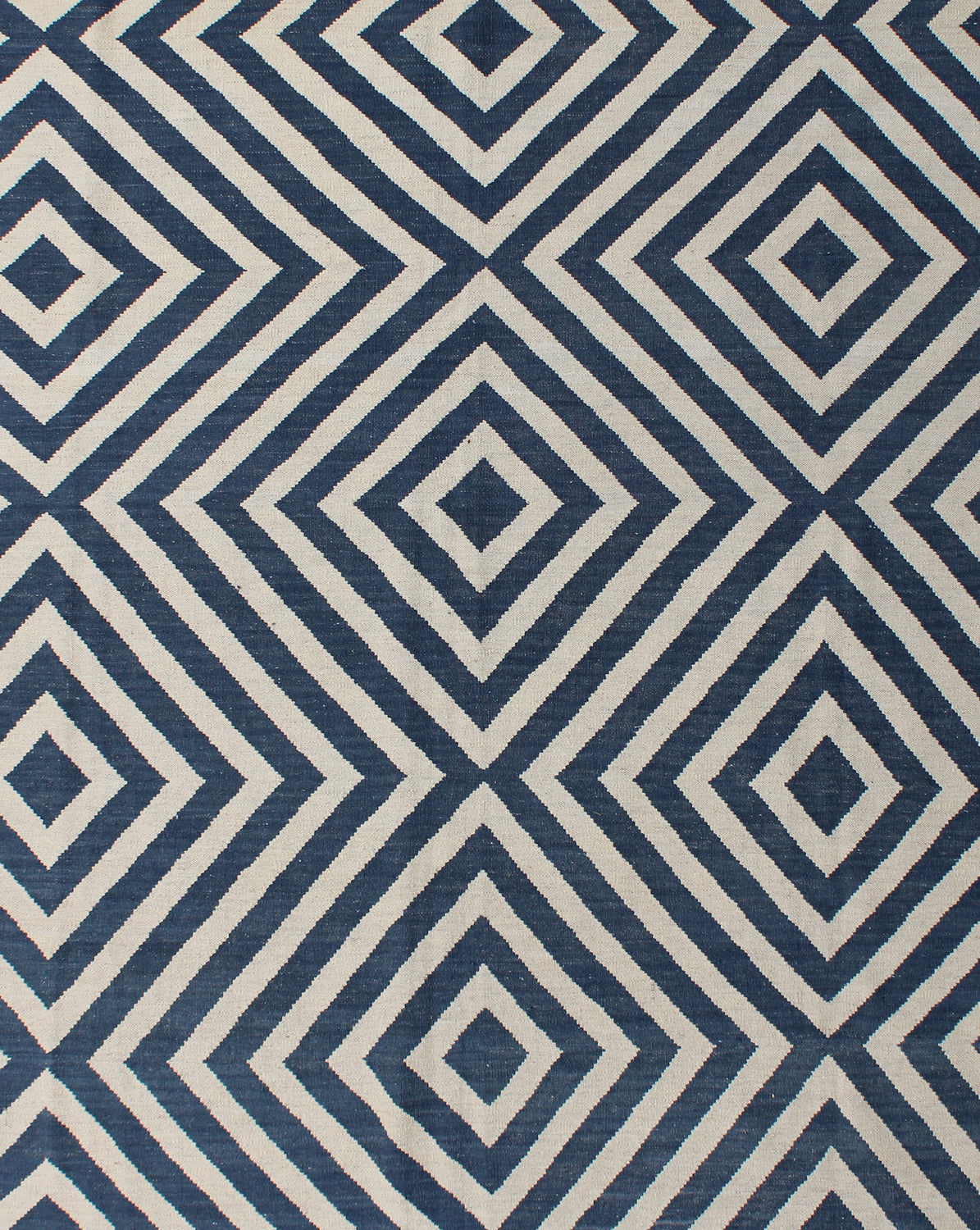 Rasha Contemporary Beige/Black Kilim