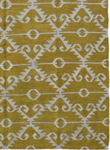 Fadia Contemporary Lime/Beige Kilim
