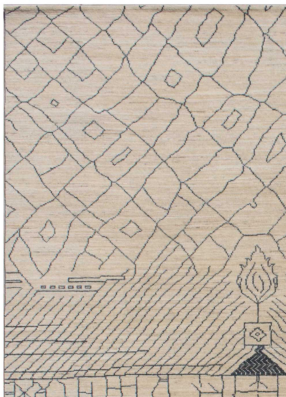 Joud Brown Berber Styled Modern Rug