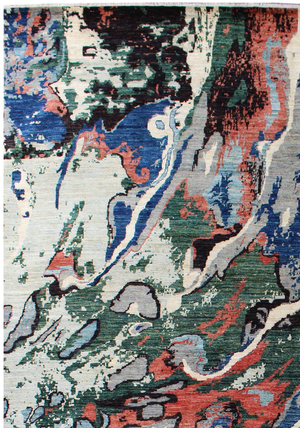 Warda Abstract Multi Coloured Rug