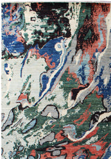Warda Abstract Multi Coloured Rug