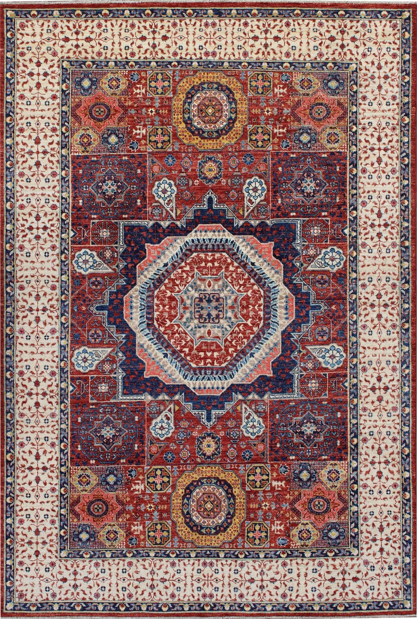 Floral Mamlouk Rug — 300×202cm