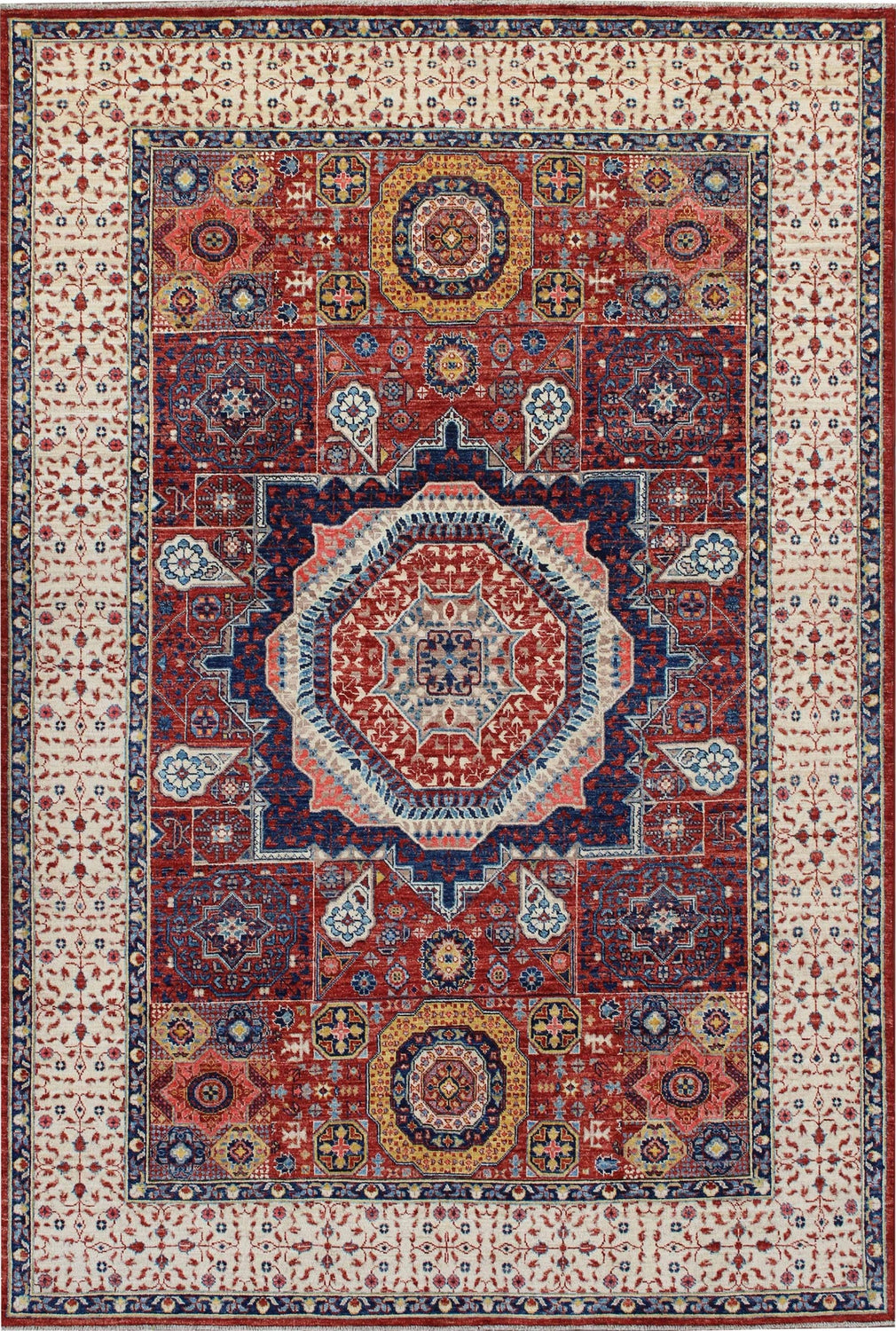 Floral Mamlouk Rug — 300×202cm
