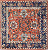 Midnight Blue Mashhad Medallion Rug