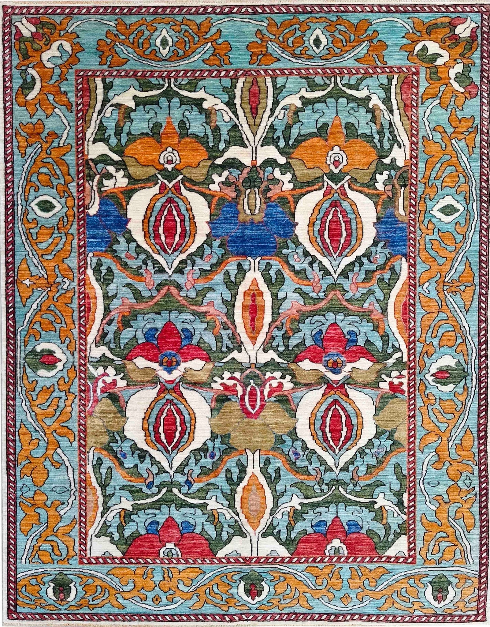 Bone Bakhtiari Garden Rug — 238×171cm