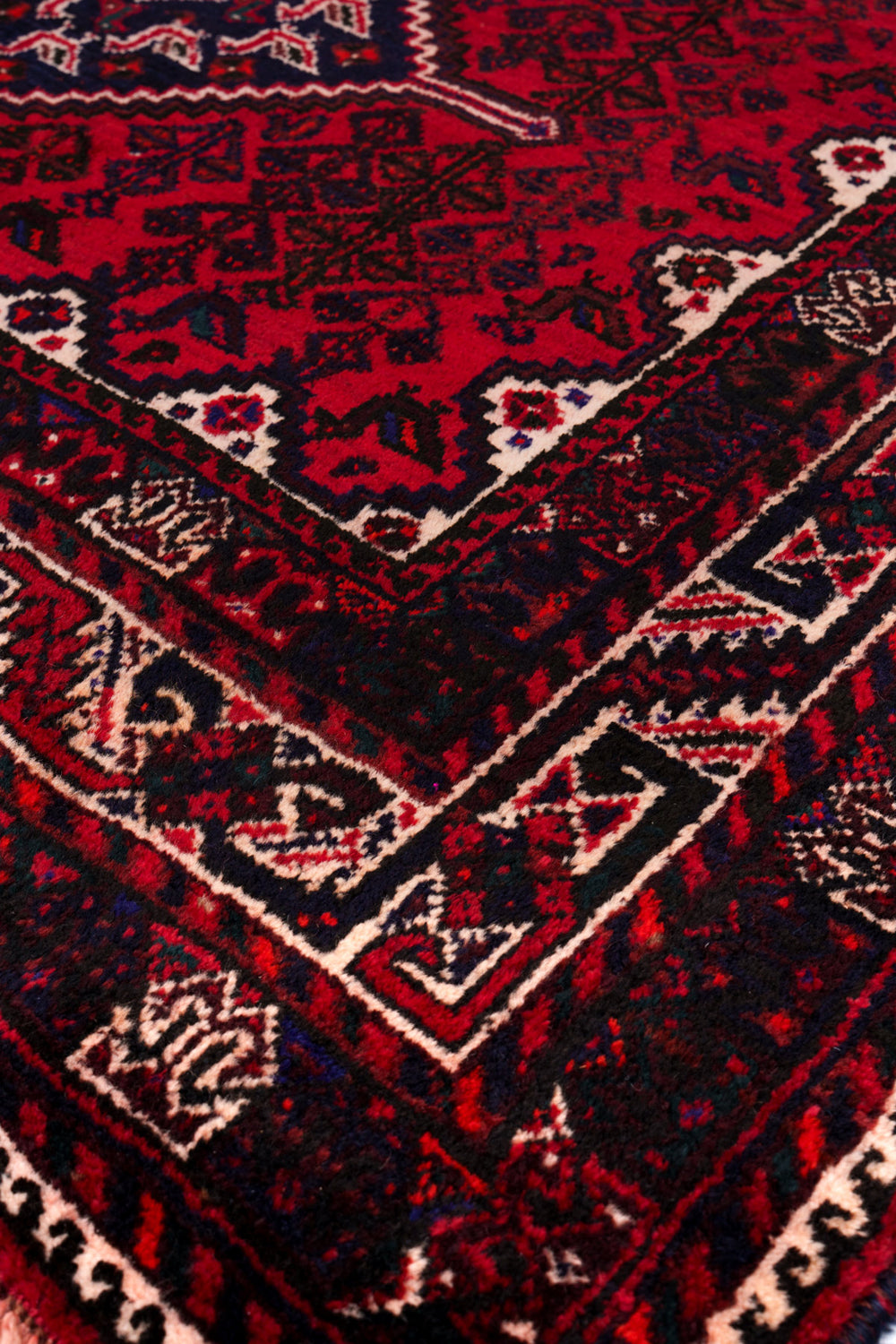 Red & Ivory Persian Shiraz Classic Rug — 268×193cm