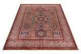 Ivory & Red Mamlouk Oriental Rug