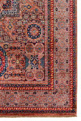 Ivory & Red Mamlouk Oriental Rug