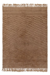 Large ivory Berber natural wool rug in oatmeal tones, 304×210cm