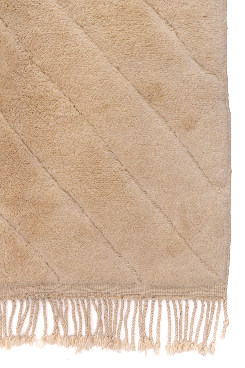 Beige Berber Wool Rug
