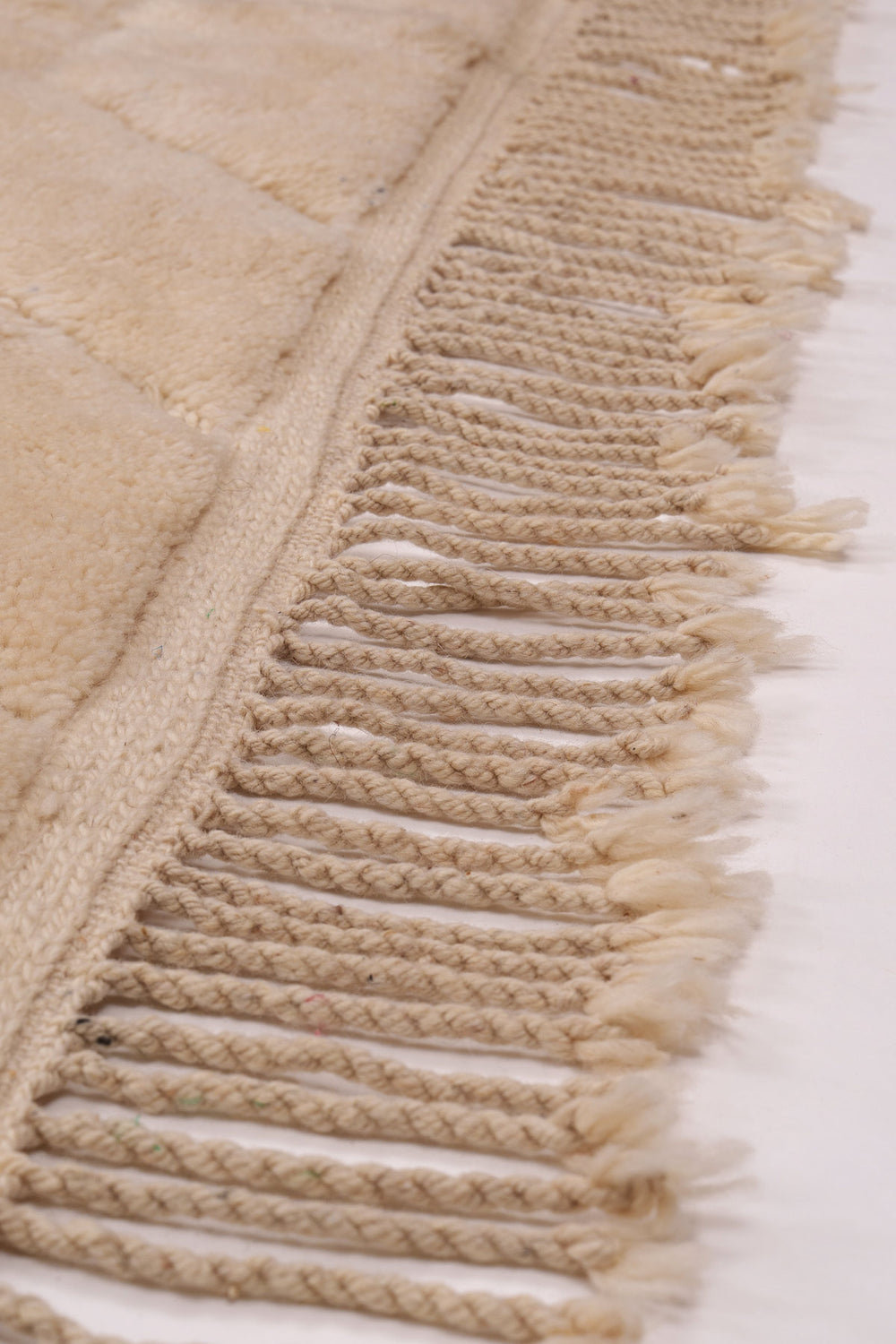 Beige Berber Wool Rug
