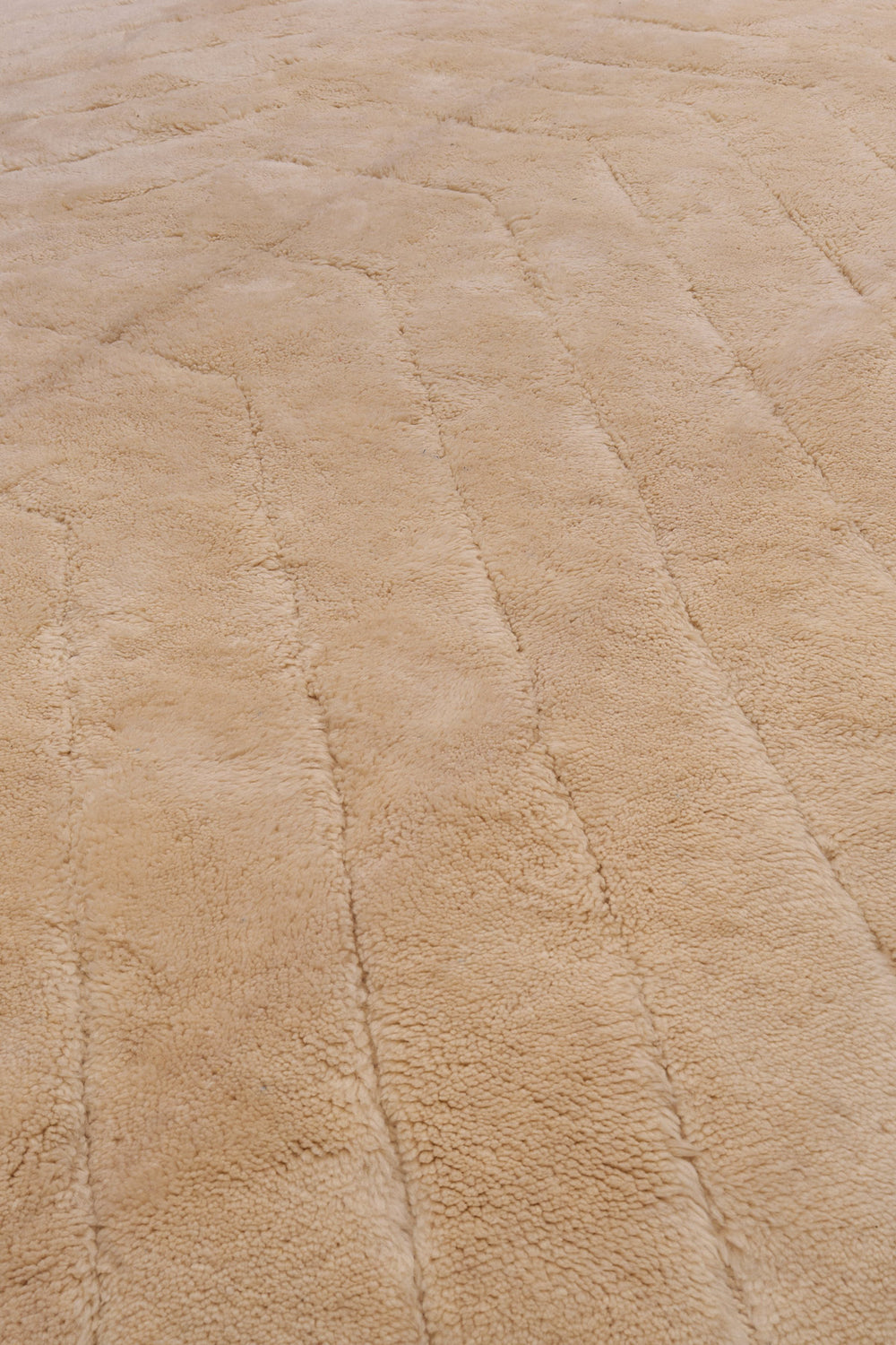 Beige Berber Wool Rug