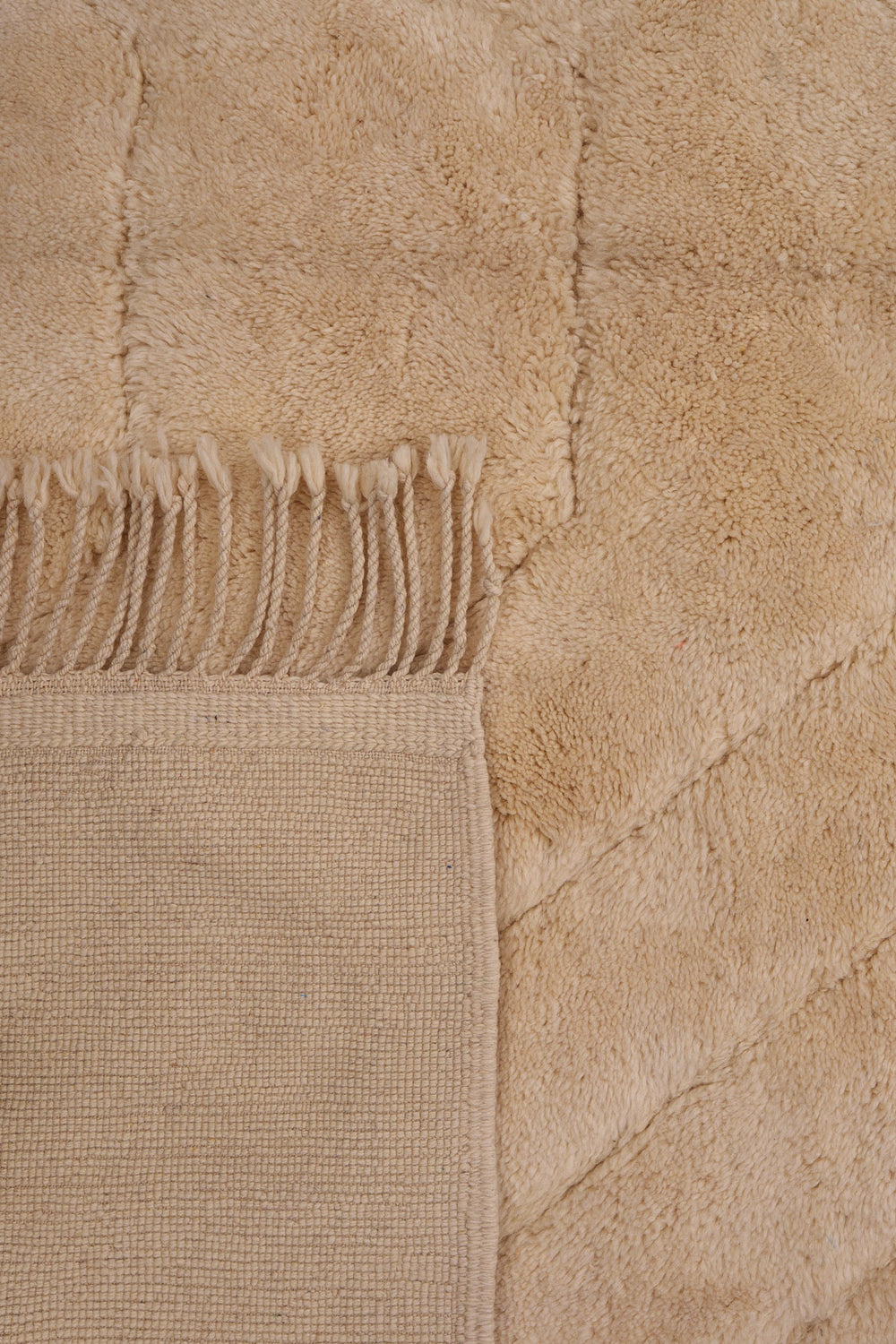 Beige Berber Wool Rug