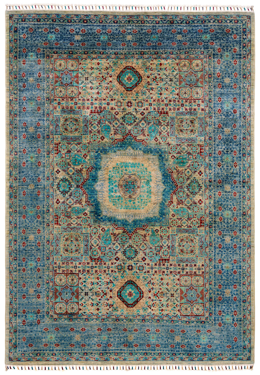 Multi Mamlouk Fine Oriental Rug
