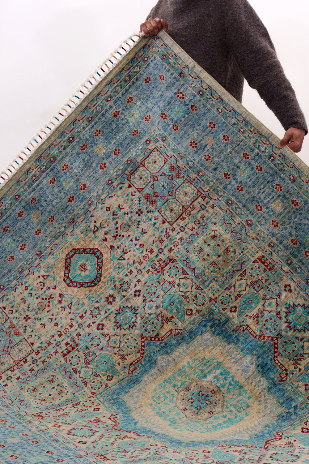 Multi Mamlouk Fine Oriental Rug