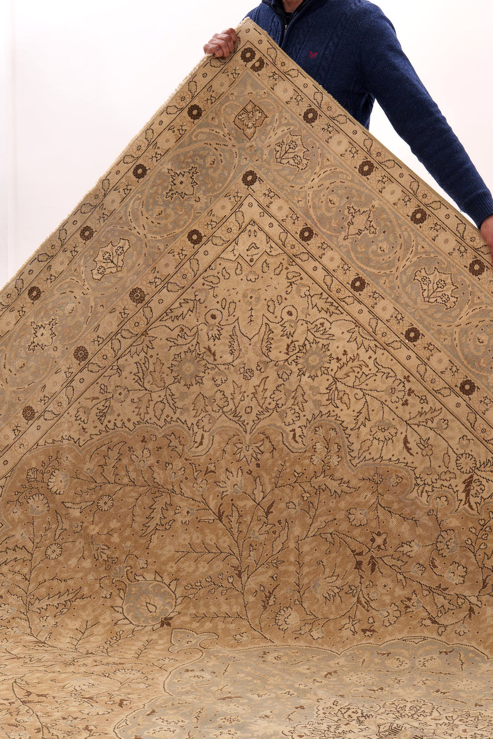 Gold & Terracotta Vintage Persian Rug