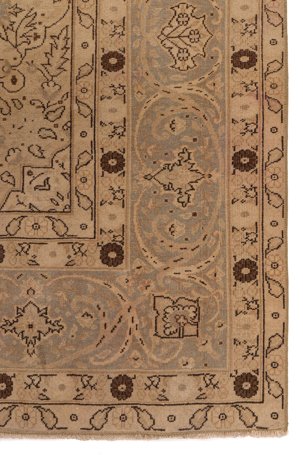 Gold & Terracotta Vintage Persian Rug