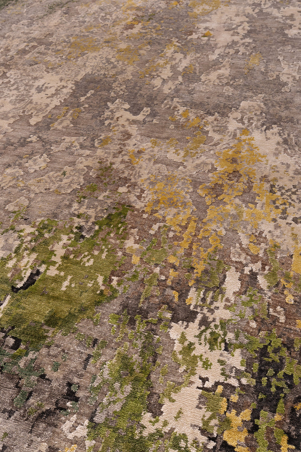 Green & Grey Abstract Rug
