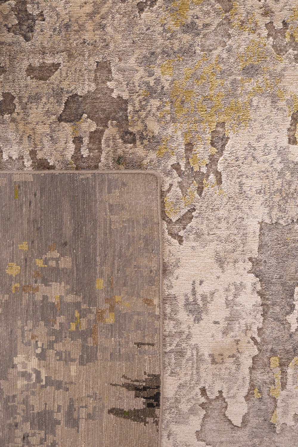 Green & Grey Abstract Rug