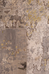Green & Grey Abstract Rug