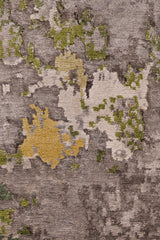 Green & Grey Abstract Rug