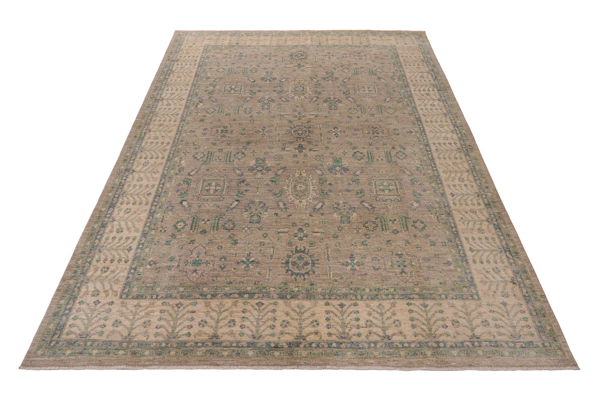 Muted Earth Classical Handwoven Wool Rug