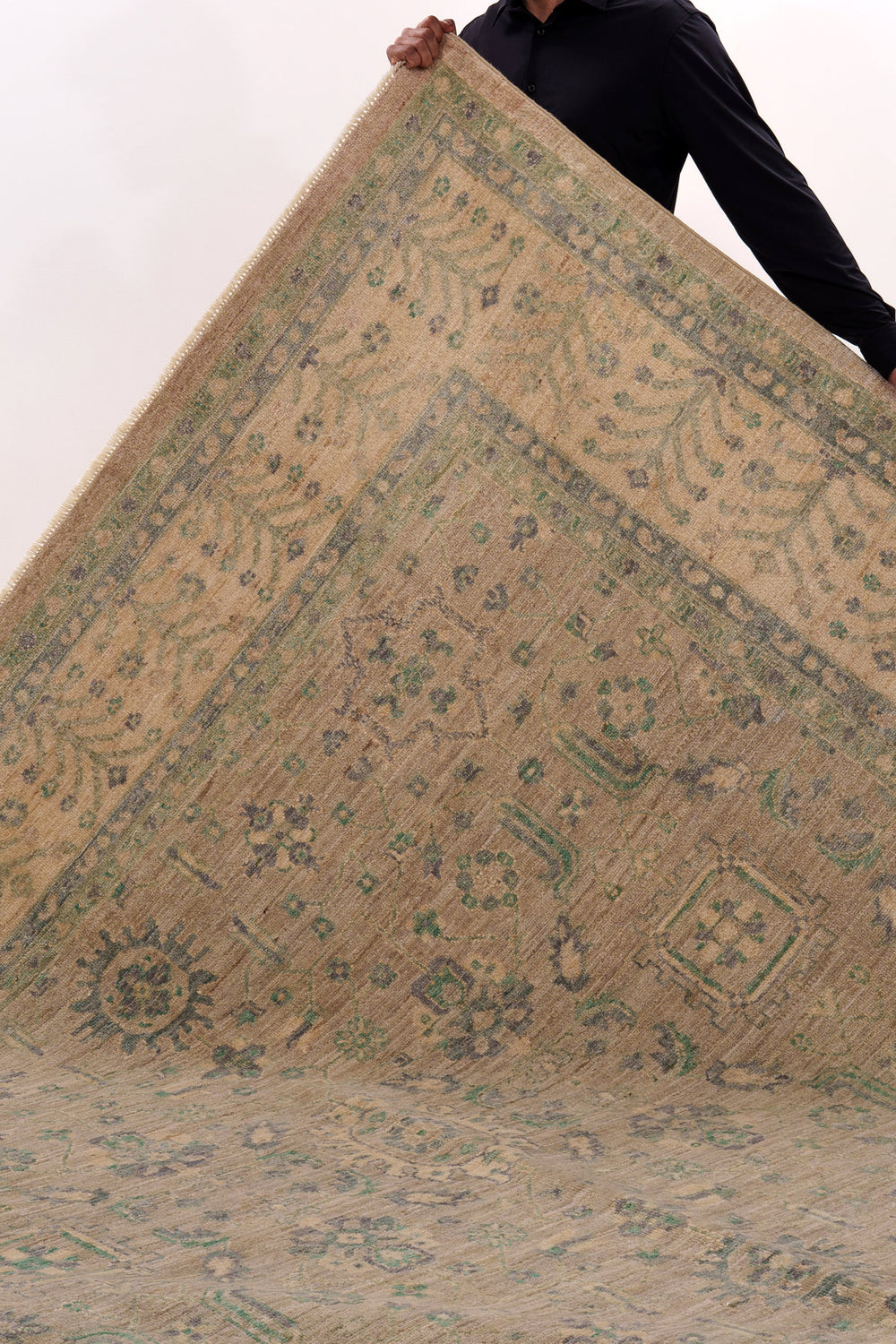 Muted Earth Classical Handwoven Wool Rug