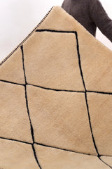 Ivory Rolled Berber Natural Wool Rug