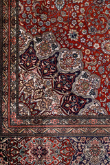 Red & Gold Extra Fine Chinese Silk Rug