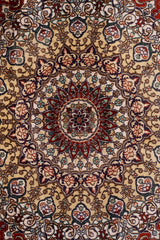 Red & Gold Extra Fine Chinese Silk Rug