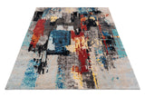 Multi-Colour Abstract Wool Rug