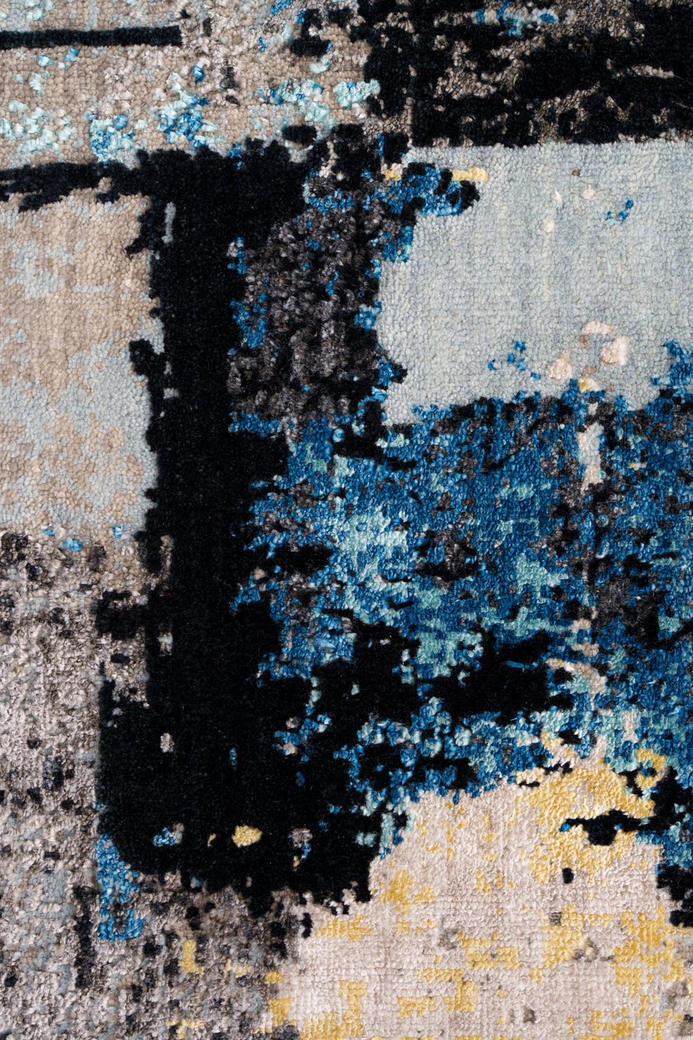Multi-Colour Abstract Wool Rug