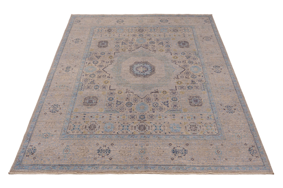 Pale Blue Mamlouk Classic Oriental Rug