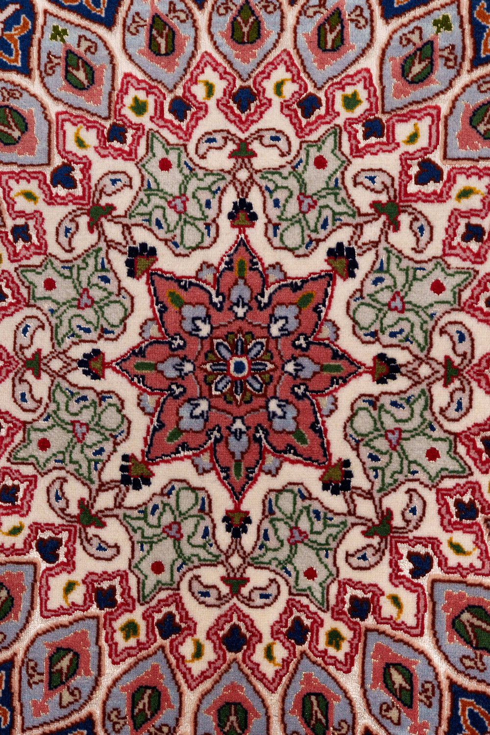 Silk Tabriz Gum-bad Traditional Persian Rug