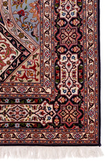 Silk Tabriz Gum-bad Traditional Persian Rug