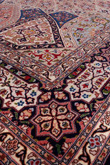 Silk Tabriz Gum-bad Traditional Persian Rug