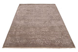 Silver Grey Erased Heritage Contemporary Rug