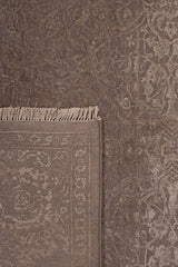 Silver Grey Erased Heritage Contemporary Rug