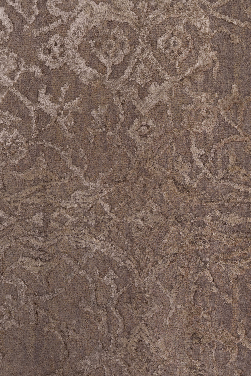 Silver Grey Erased Heritage Contemporary Rug