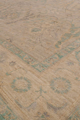 Pale Green & Cream Classical Oriental Rug