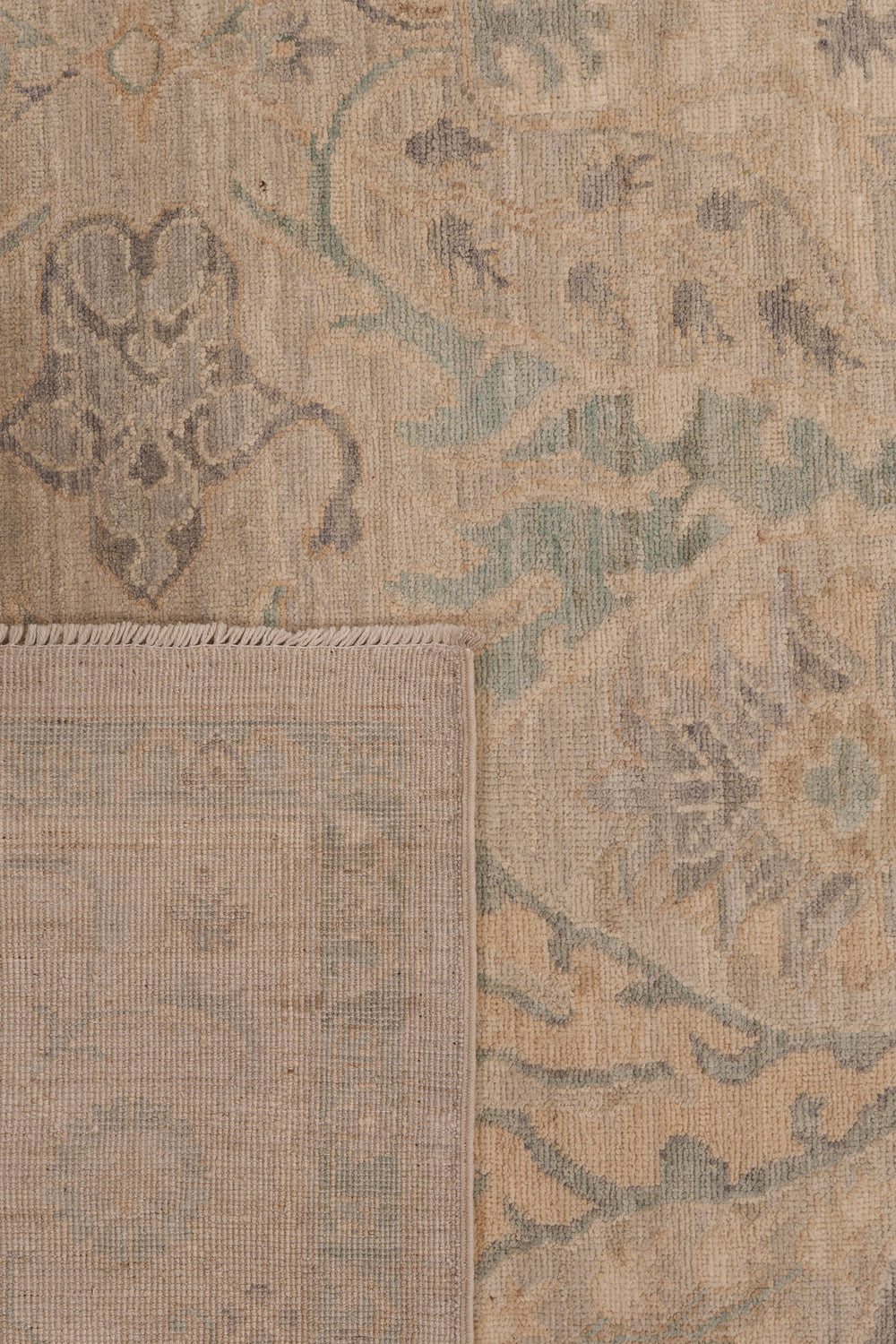 Pale Green & Cream Classical Oriental Rug