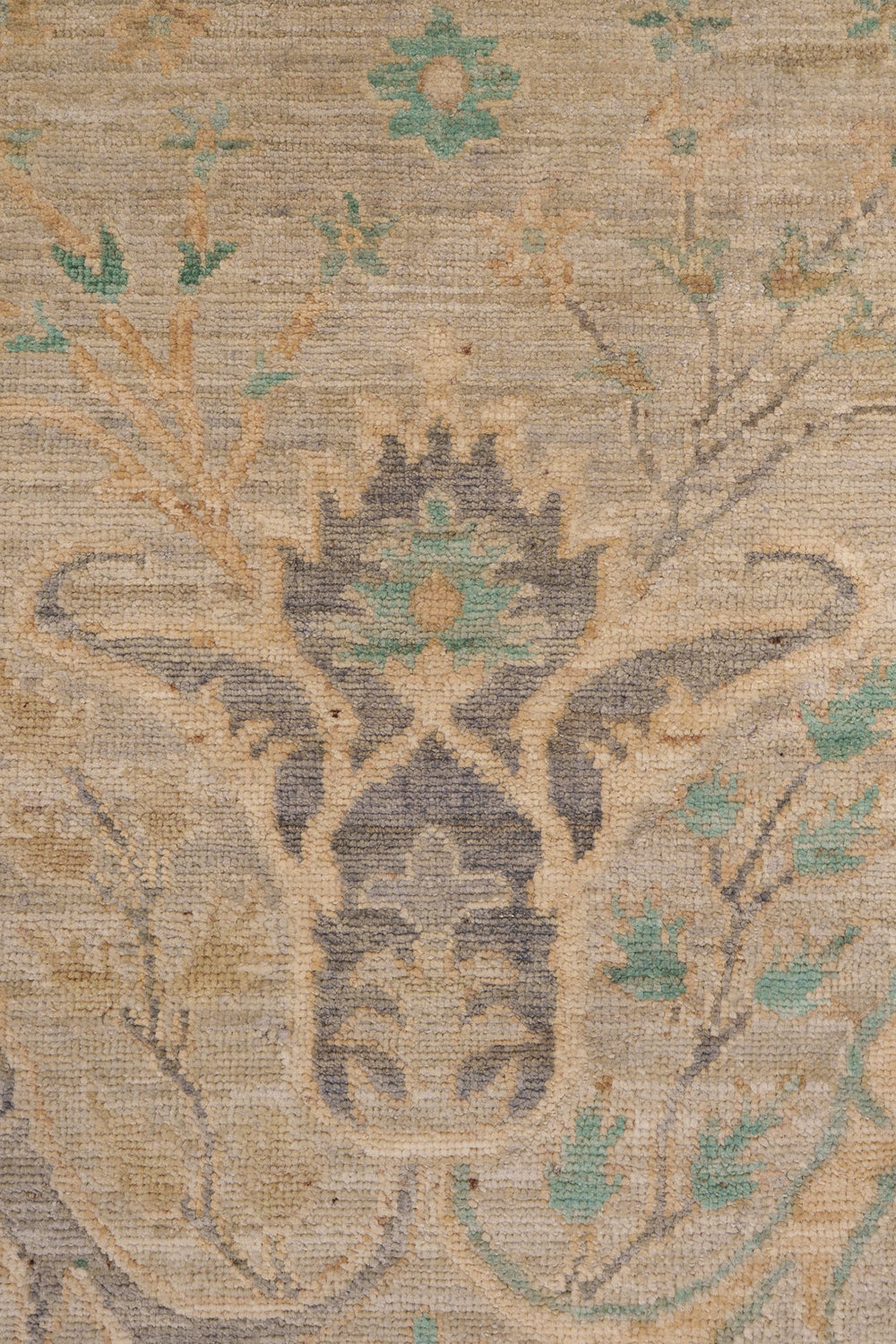 Pale Green & Cream Classical Oriental Rug