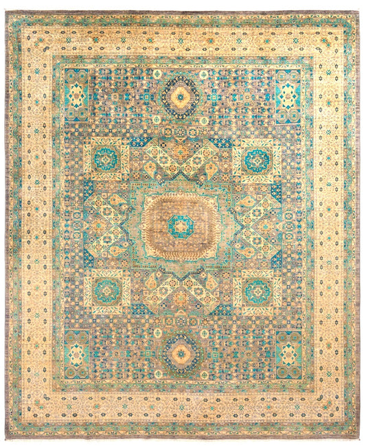 Sapphire Empire | Teal Mamlouk Rug