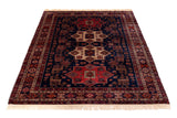 Red Tribal Nomad Geometric Wool Rug