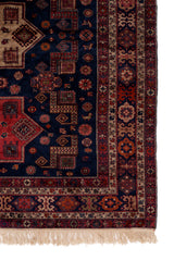 Red Tribal Nomad Geometric Wool Rug