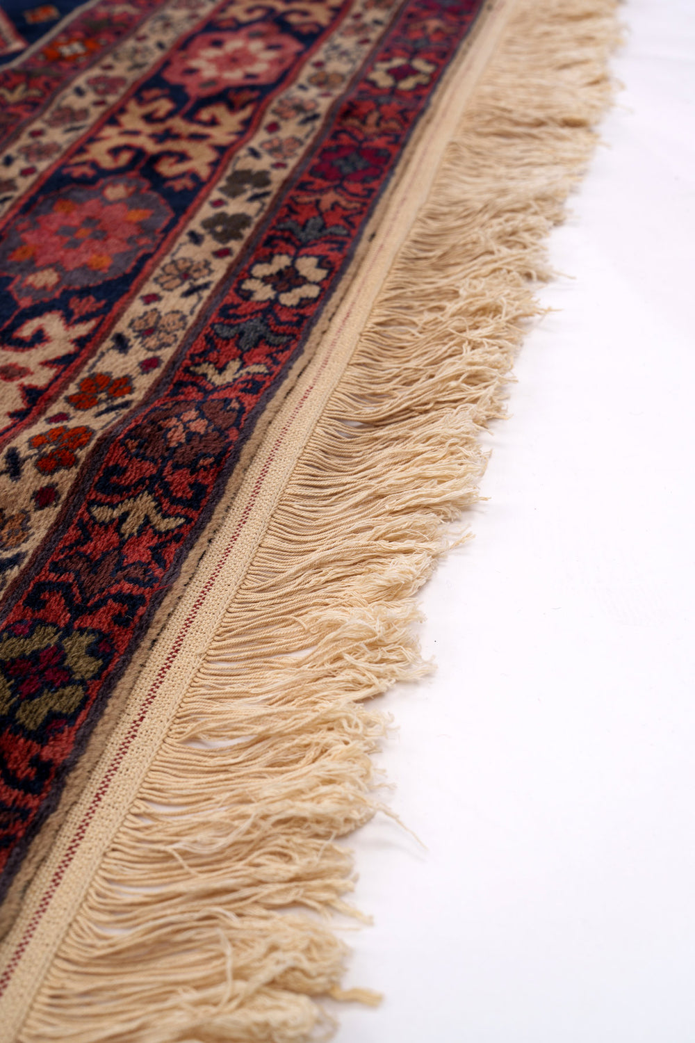 Red Tribal Nomad Geometric Wool Rug