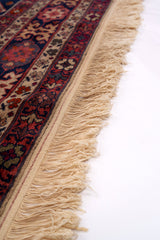 Red Tribal Nomad Geometric Wool Rug