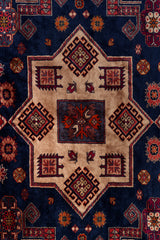 Red Tribal Nomad Geometric Wool Rug