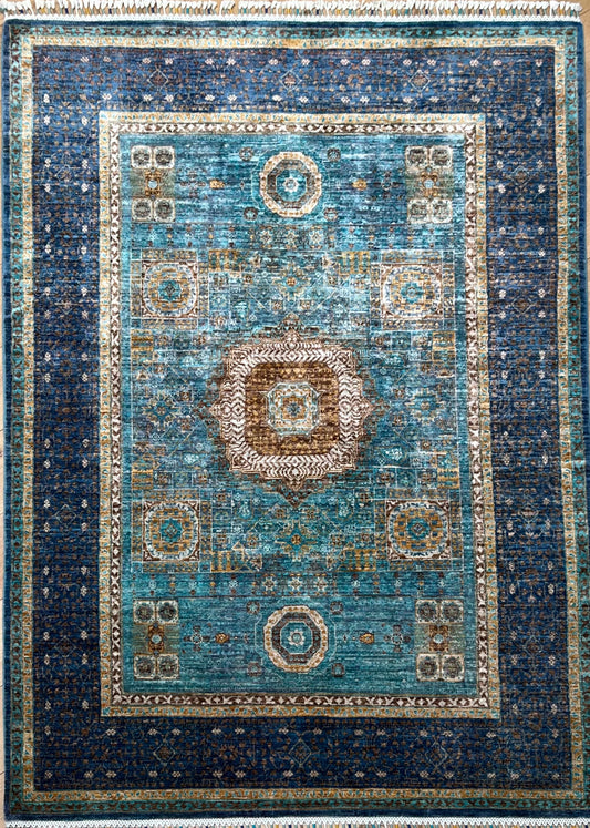 Aanya Blue Mamlouk Rug